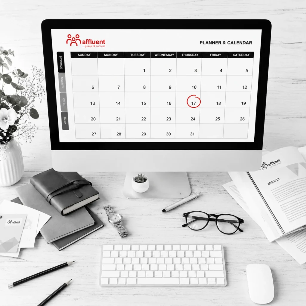 website design-Minimalist Planner Workspace